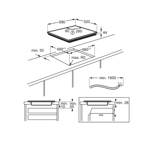 Варочная панель Electrolux EIT60433CT - 5
