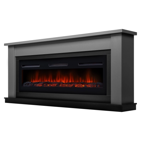 Каминокомплект:Очаг Electrolux Infinity EFP/P-1600ULS, портал Canto Long графит, черный - 2