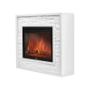 Каминокомплект:ОчагElectrolux EFP/P-3020LS с порталом Loft 30 камень белый, белая эмаль - 2