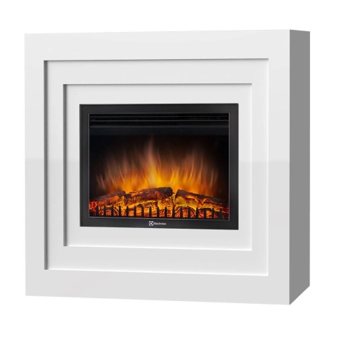Каминокомплект:Очаг Electrolux EFP/P-2520LS с порталом Cubo 25 белый - 2