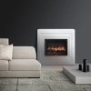 Каминокомплект:Очаг Electrolux EFP/P-2520LS с порталом Cubo 25 белый - 4