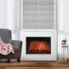 Каминокомплект:Очаг Electrolux EFP/P-3320RLS, портал Loft 30 камень белый, белая эмаль - 2