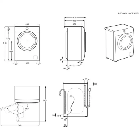 Стиральная машина Electrolux EW6SN427WI - 6