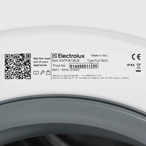 Стиральная машина Electrolux EW7F3614SUE Стиральная машина Electrolux EW7F3614SUE - 8