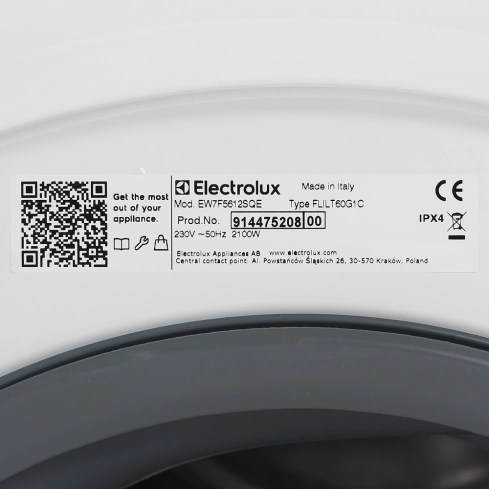 Стиральная машина Electrolux EW7F5612SQE - 8