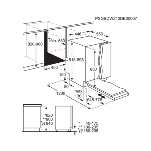 Посудомоечная машина Electrolux KEGB3410L Посудомоечная машина Electrolux KEGB3410L - 14